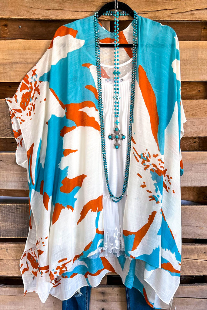 In My Vision Kimono - Aquamarine