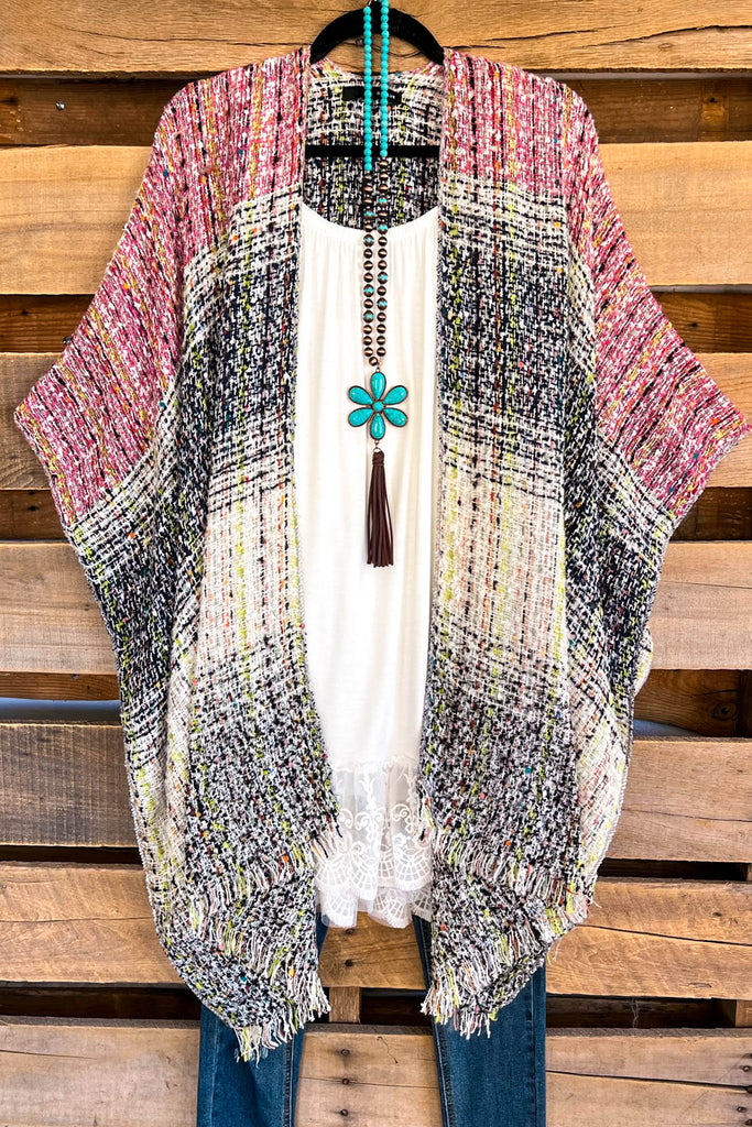 Right About You Shawl - Pink/Blue