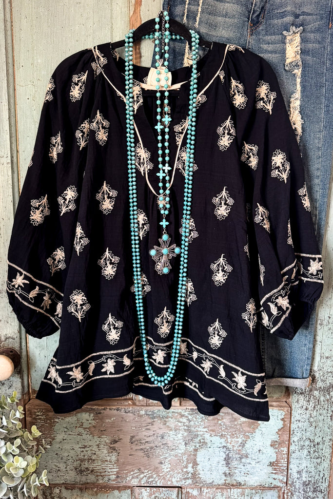The Road Ahead Blouse - Black