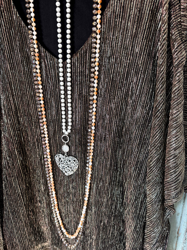 Exclusive 2 Piece Pant Set - Bronze/Gold/Black