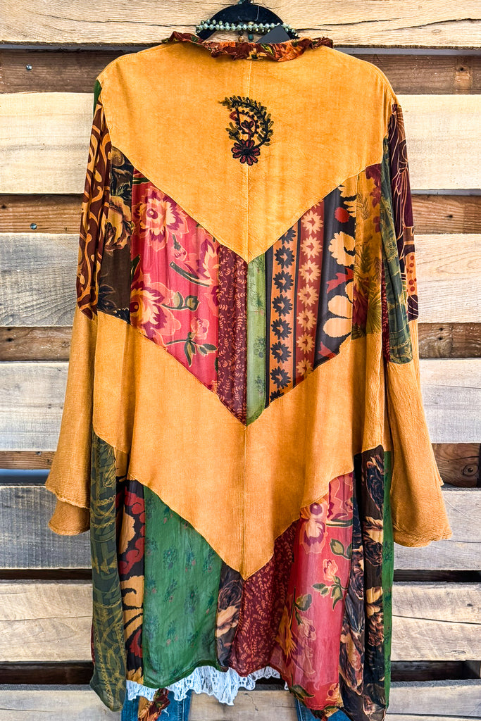 PRE ORDER: Fall Beginnings Kimono - Camel