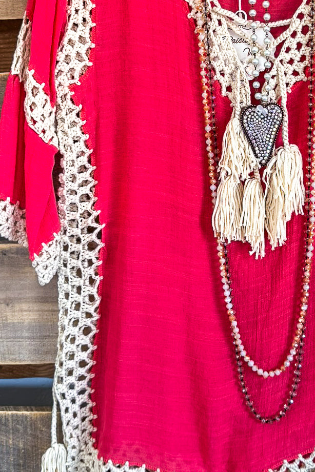 Bayside Breeze Cover-Up - Coral