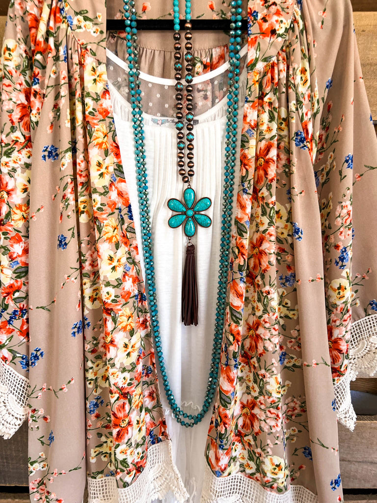 Steel Magnolia OVERSIZED Cardigan - Beige