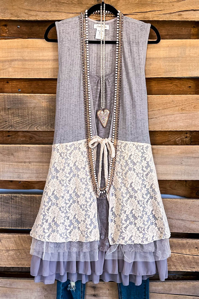 Vintage Impressions Vest - Grey/Taupe