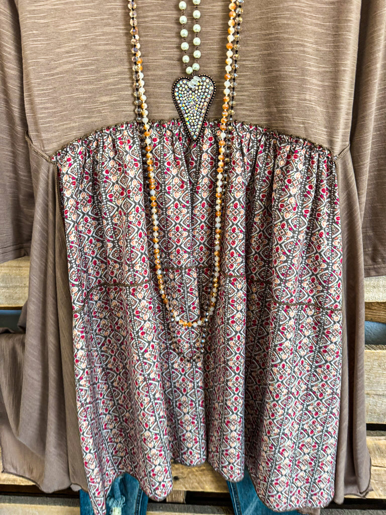 Something A Little Extra Tunic/Dress - Peach