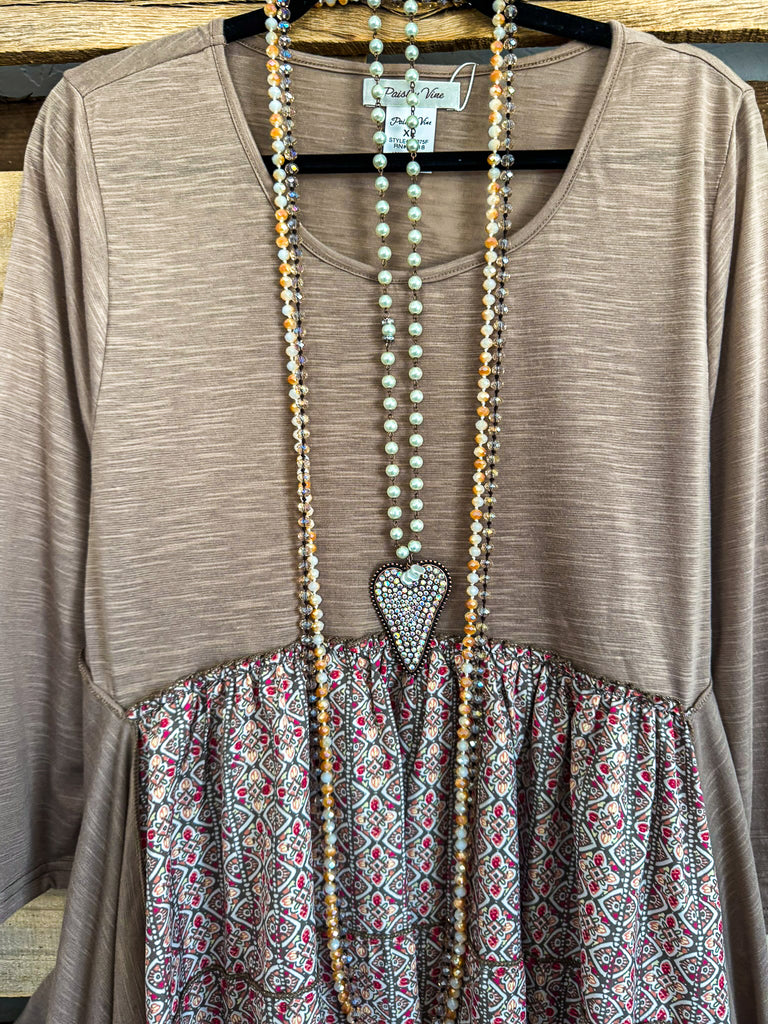 Something A Little Extra Tunic/Dress - Peach