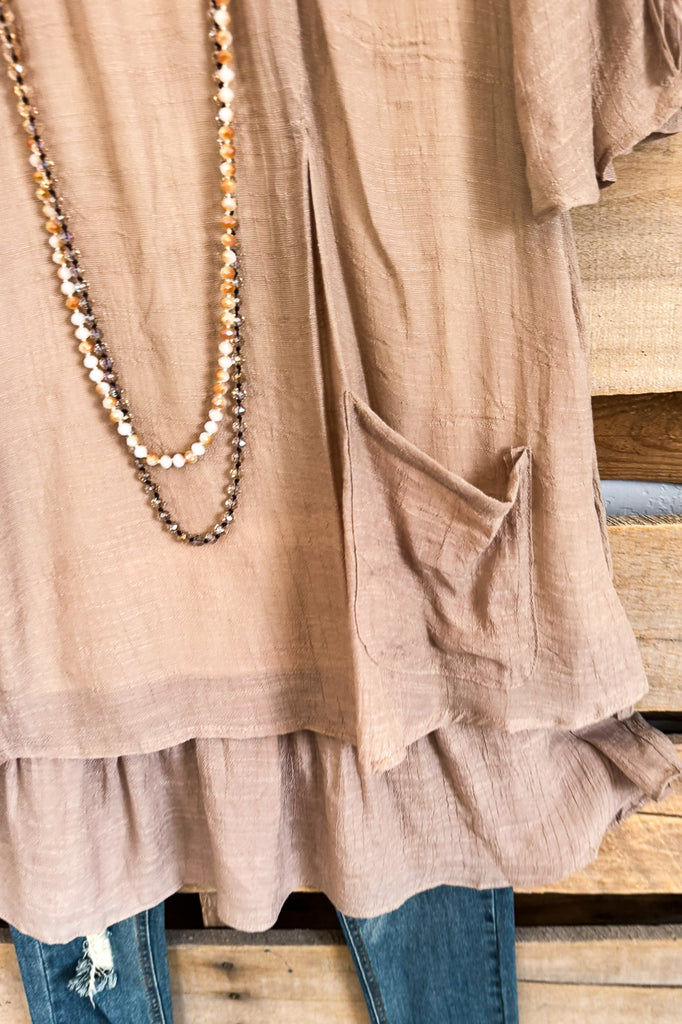 Chic By Nature Top - Mocha