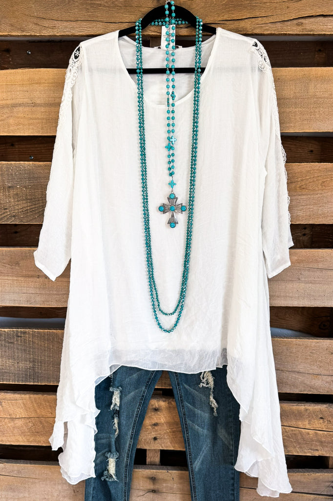 Finding Courage Tunic - White