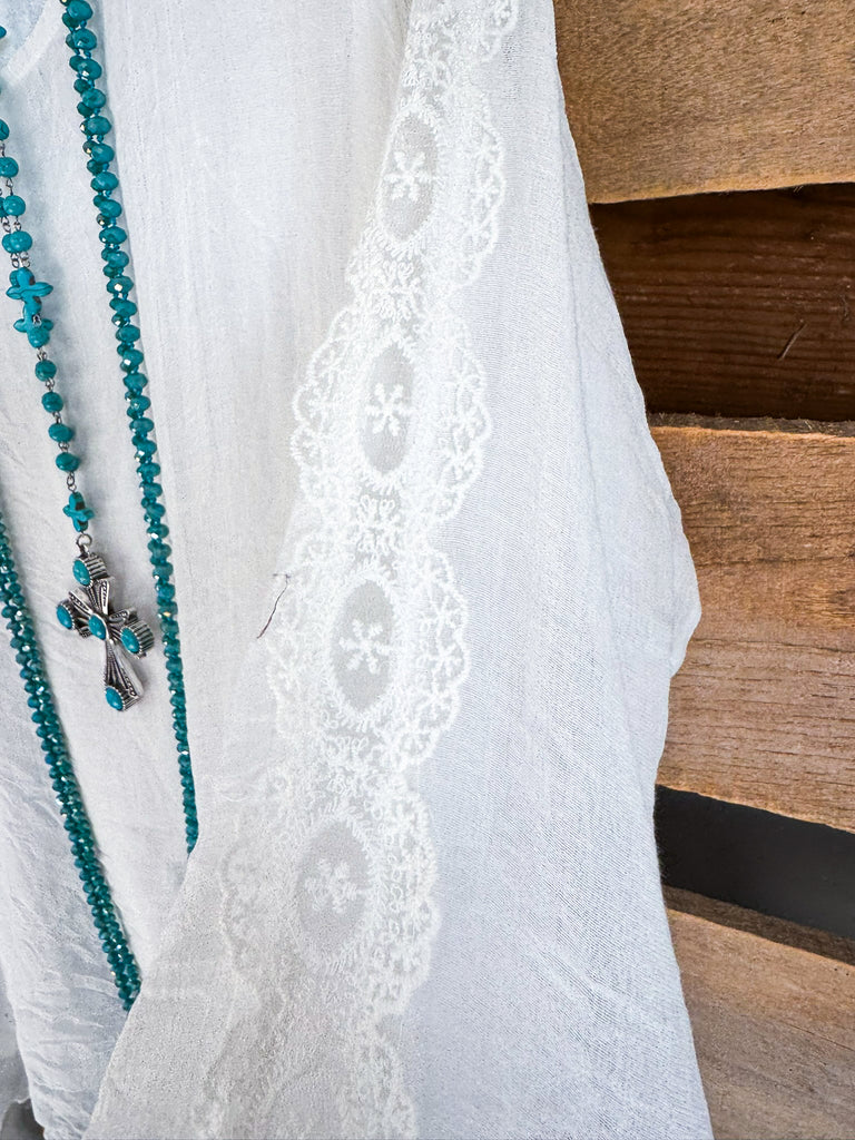 Finding Courage Tunic - White