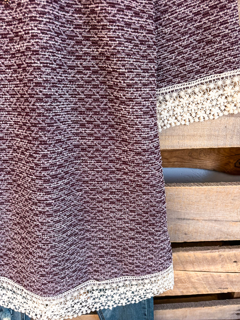 Sparkling Purpose Dress - Wine