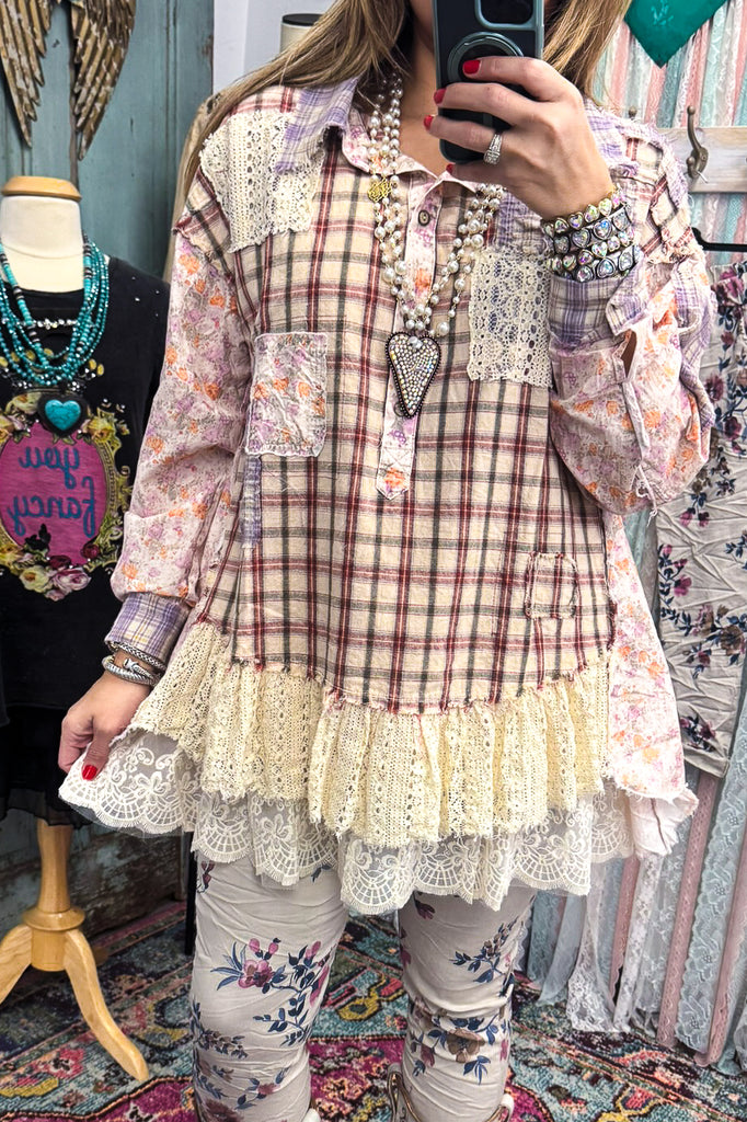 Grounded Grace Tunic - 100% Cotton - Pink - SALE