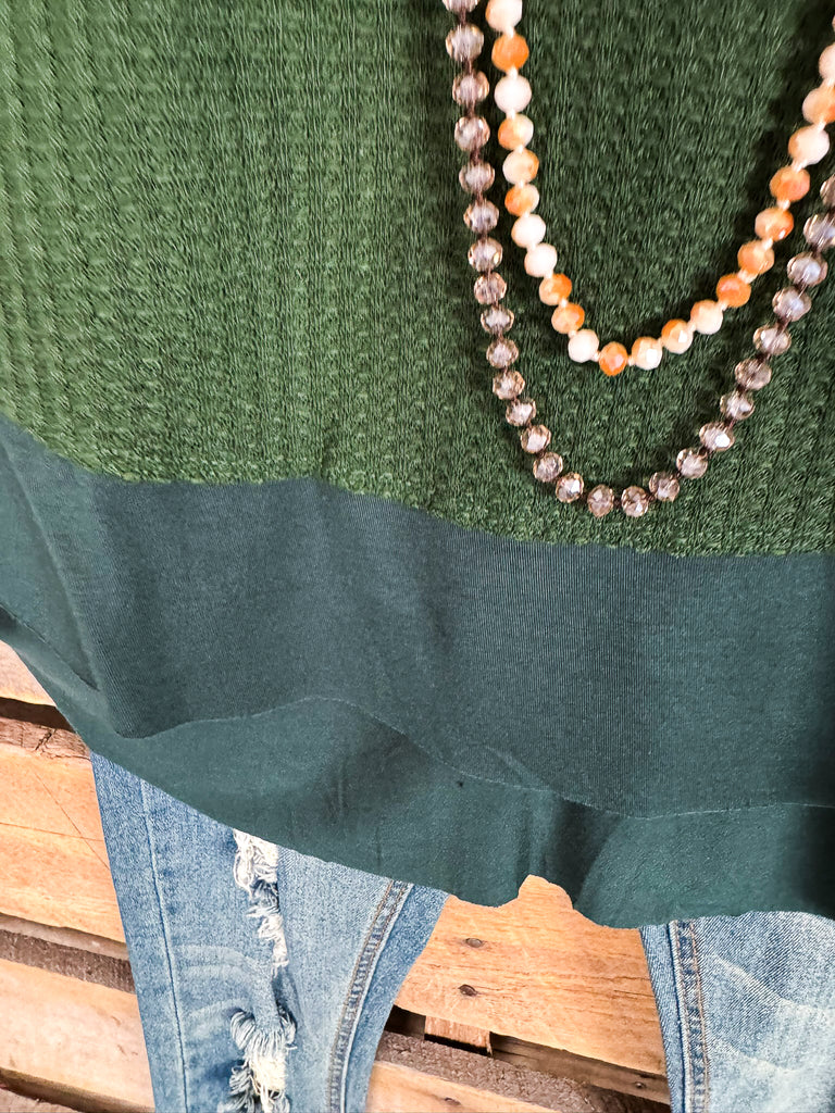 Always Besides You Tunic - Hunter Green