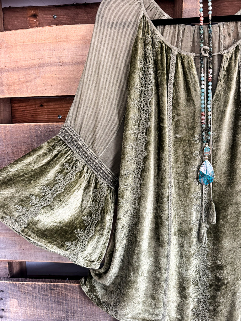 Finding Peace Tunic - Olive - SALE