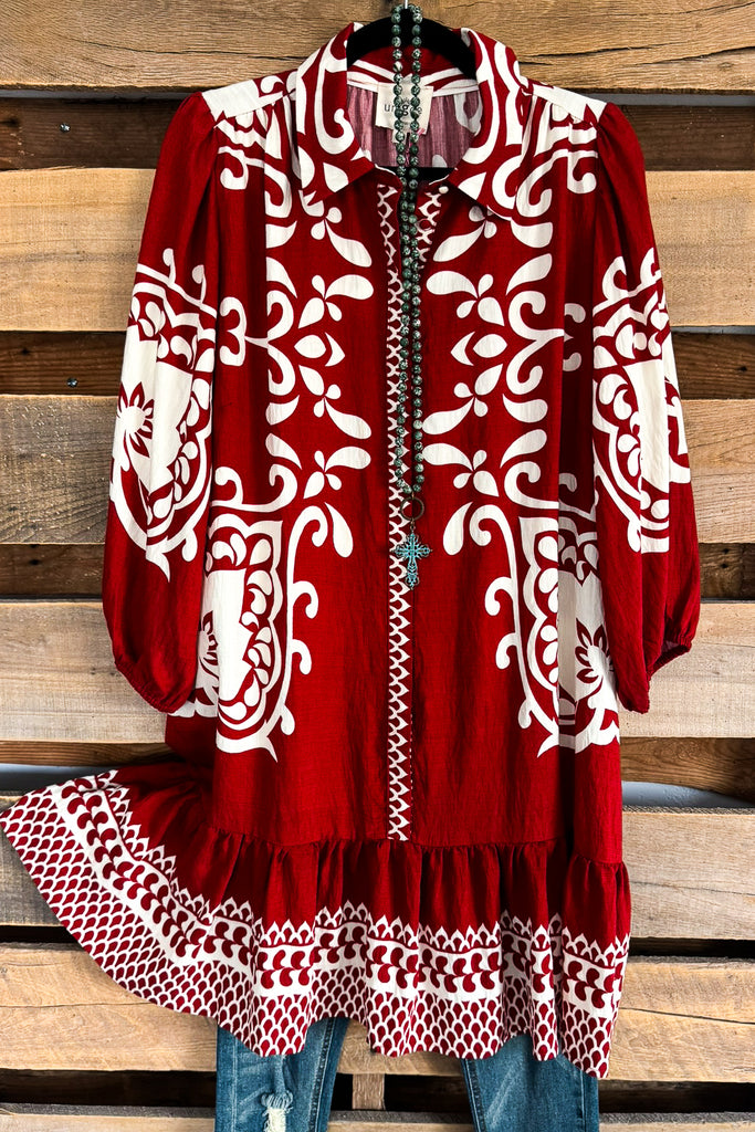 Move With Purpose Dress - Red (Size 8 to 18)