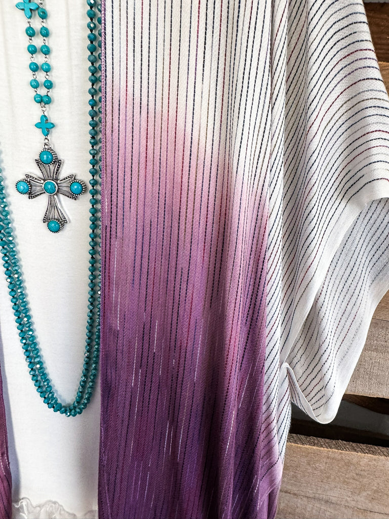 Crystal Secrets Kimono - Purple