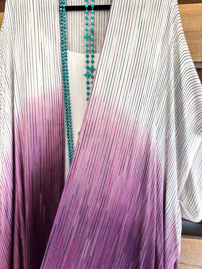 Crystal Secrets Kimono - Purple