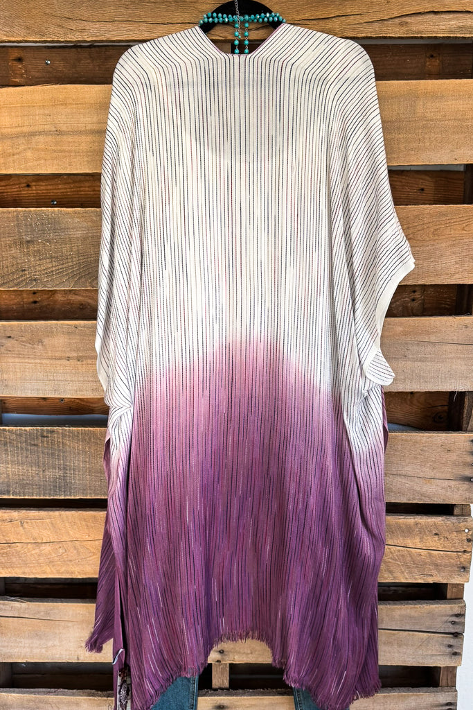 Crystal Secrets Kimono - Purple