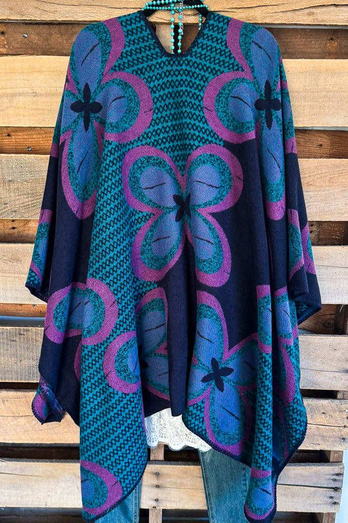 Wonderful Times Poncho - Purple