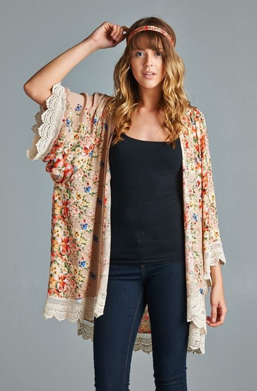 Steel Magnolia Cardigan - Beige - Velzera - Cardigan - Angel Heart Boutique - 3