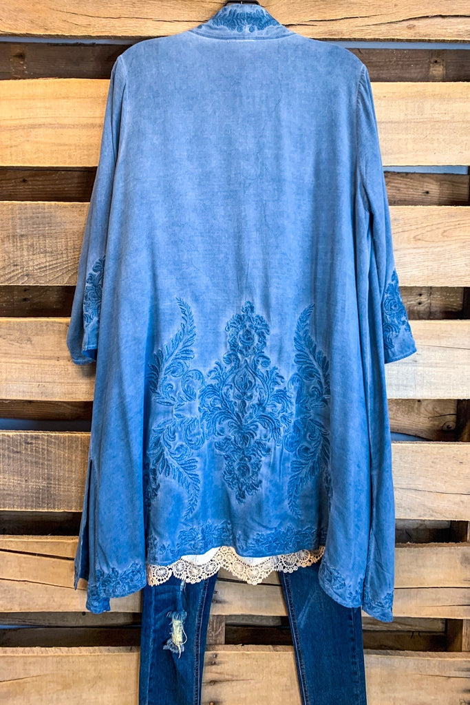 AHB EXCLUSIVE: Within My Means Cardigan - Denim