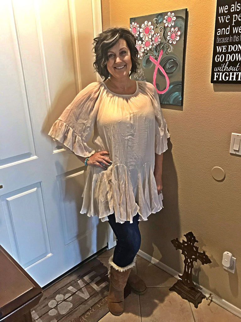 AHB EXCLUSIVE: The It Girl Oversized Tunic -Crimson