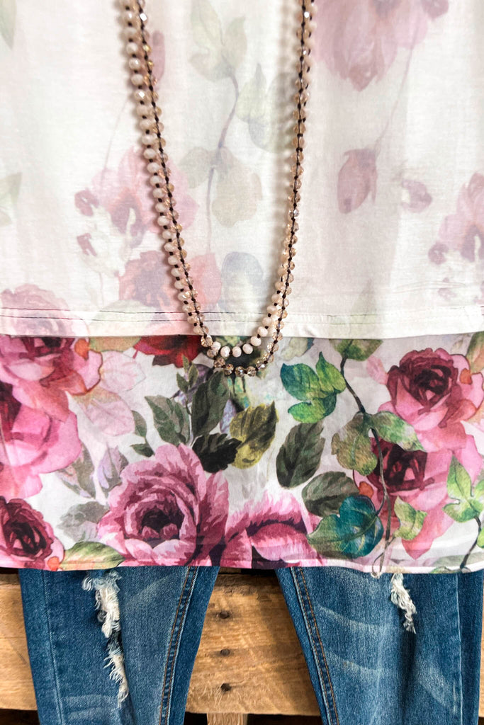 AHB EXCLUSIVE: Midnight Summer Tank - IV/ Big Rose