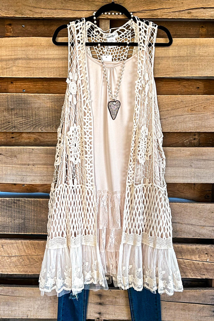 AHB EXCLUSIVE: The First Resort Vest - Beige - 100% COTTON