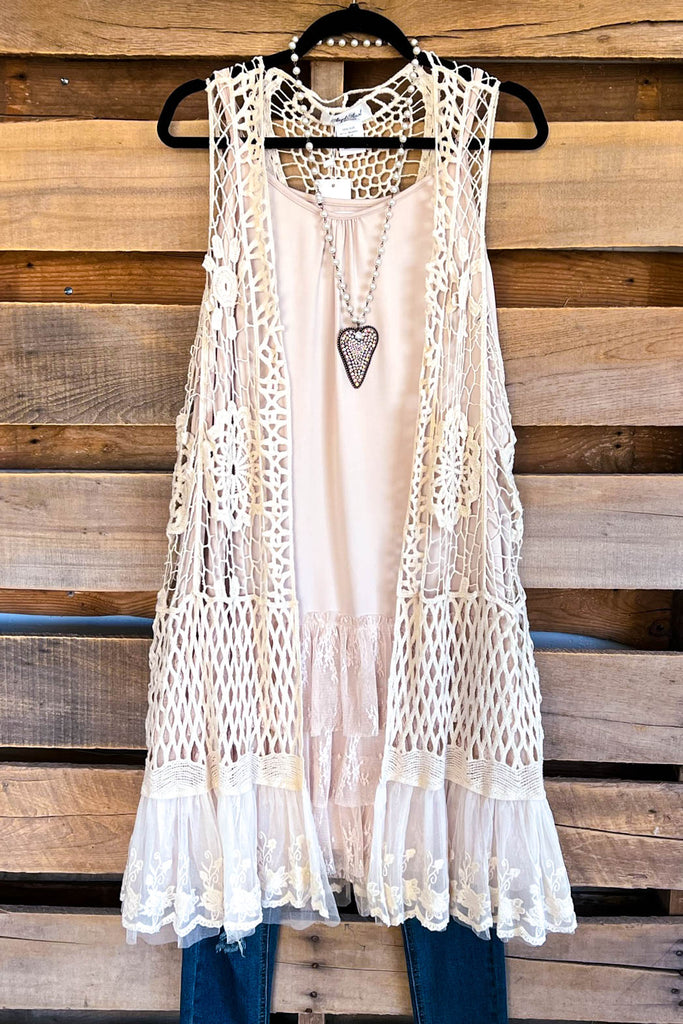 AHB EXCLUSIVE: The First Resort Vest - Beige - 100% COTTON