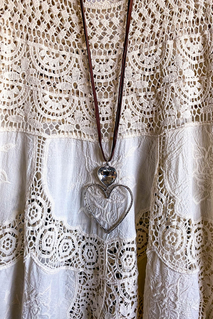 AHB EXCLUSIVE: Delightful Details Top - Natural - 100% COTTON