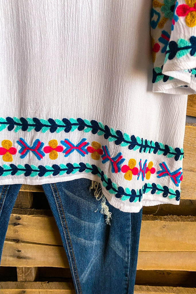 AHB EXCLUSIVE: Open Arms Tunic - White - SALE