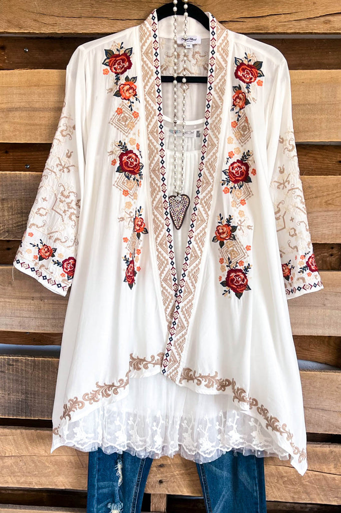 AHB EXCLUSIVE: A Friend Like Me Cardigan - Ivory - 100% COTTON