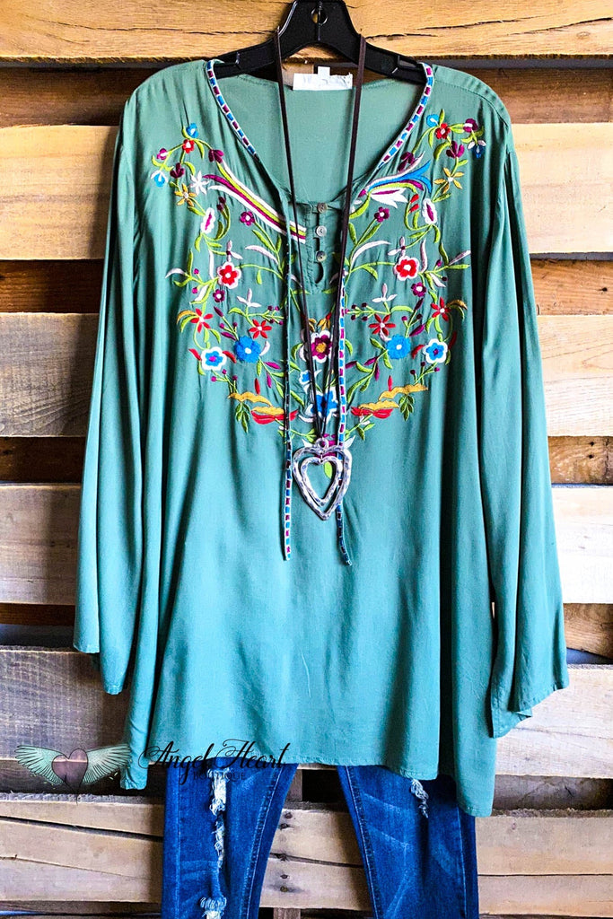 AHB EXCLUSIVE: Secret Garden Tunic - Green.
