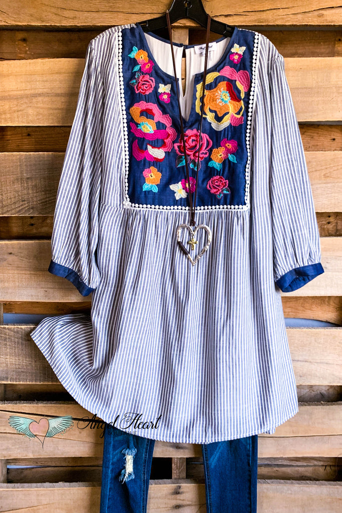 AHB EXCLUSIVE: Follow The Feeling Dress - Denim Blue