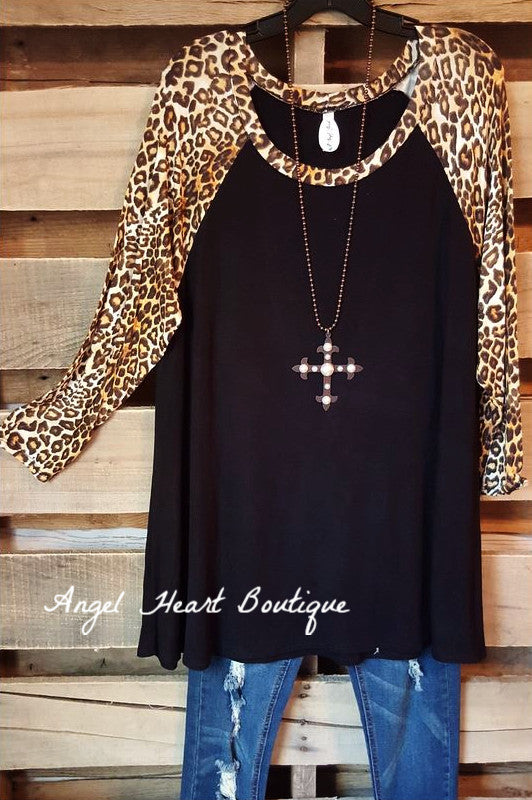 Gotta Get Going Top - Leopard - Emerald - Top - Angel Heart Boutique - 2