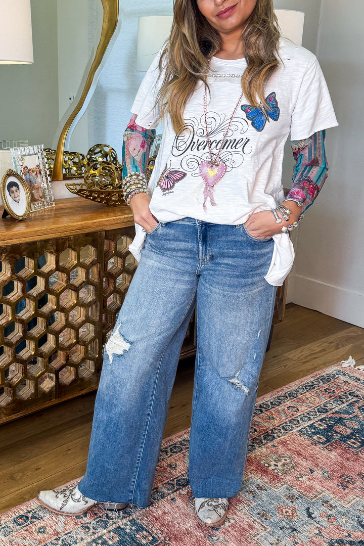 Overcomer Butterfly Top - 100% Cotton - Made in USA