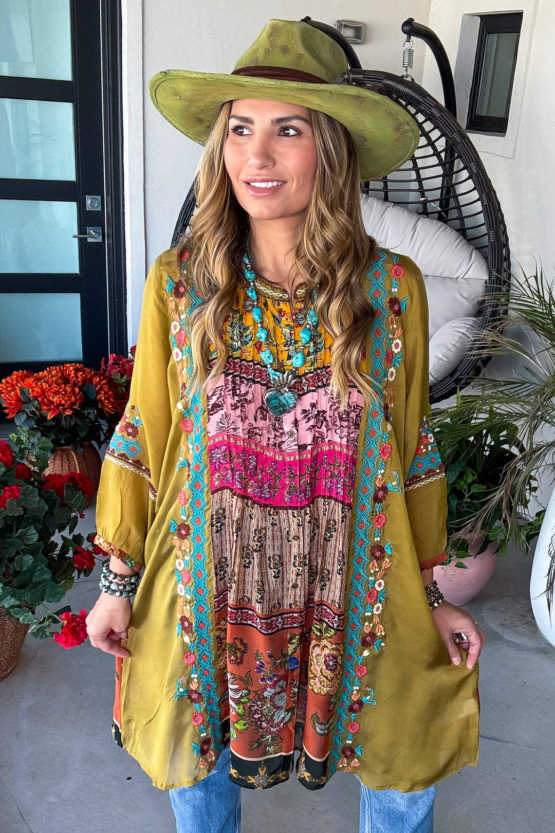 Rose Garden Top - Olive
