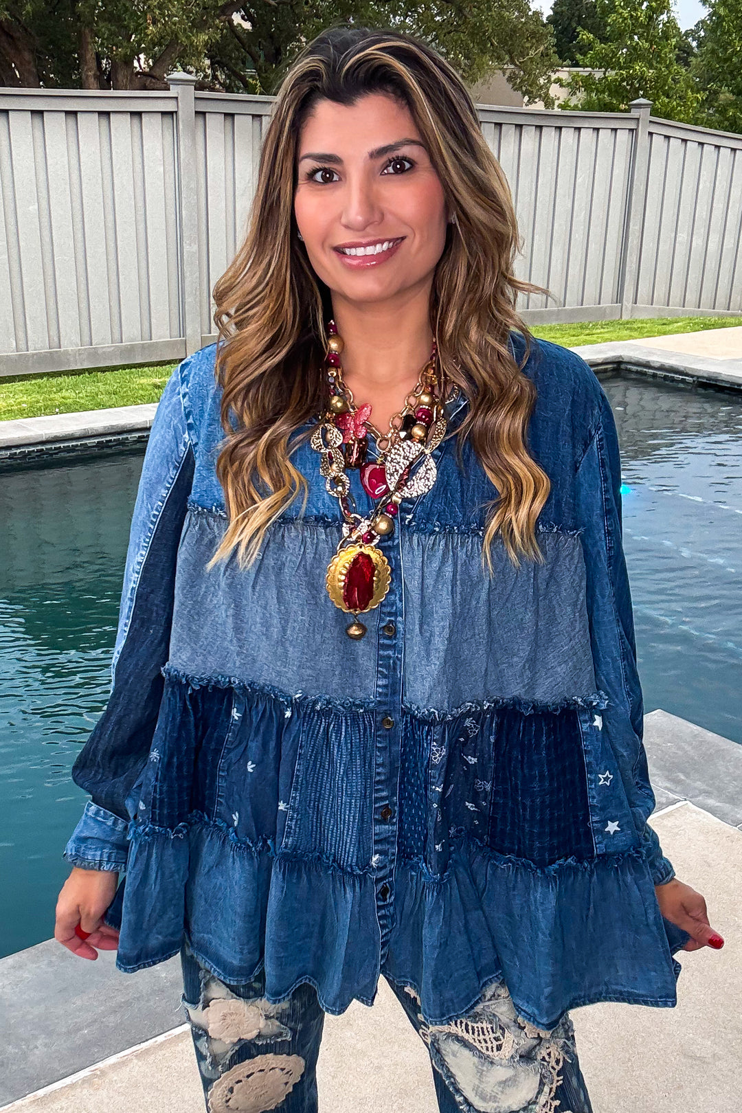 Carefree Afternoon Tunic - Denim
