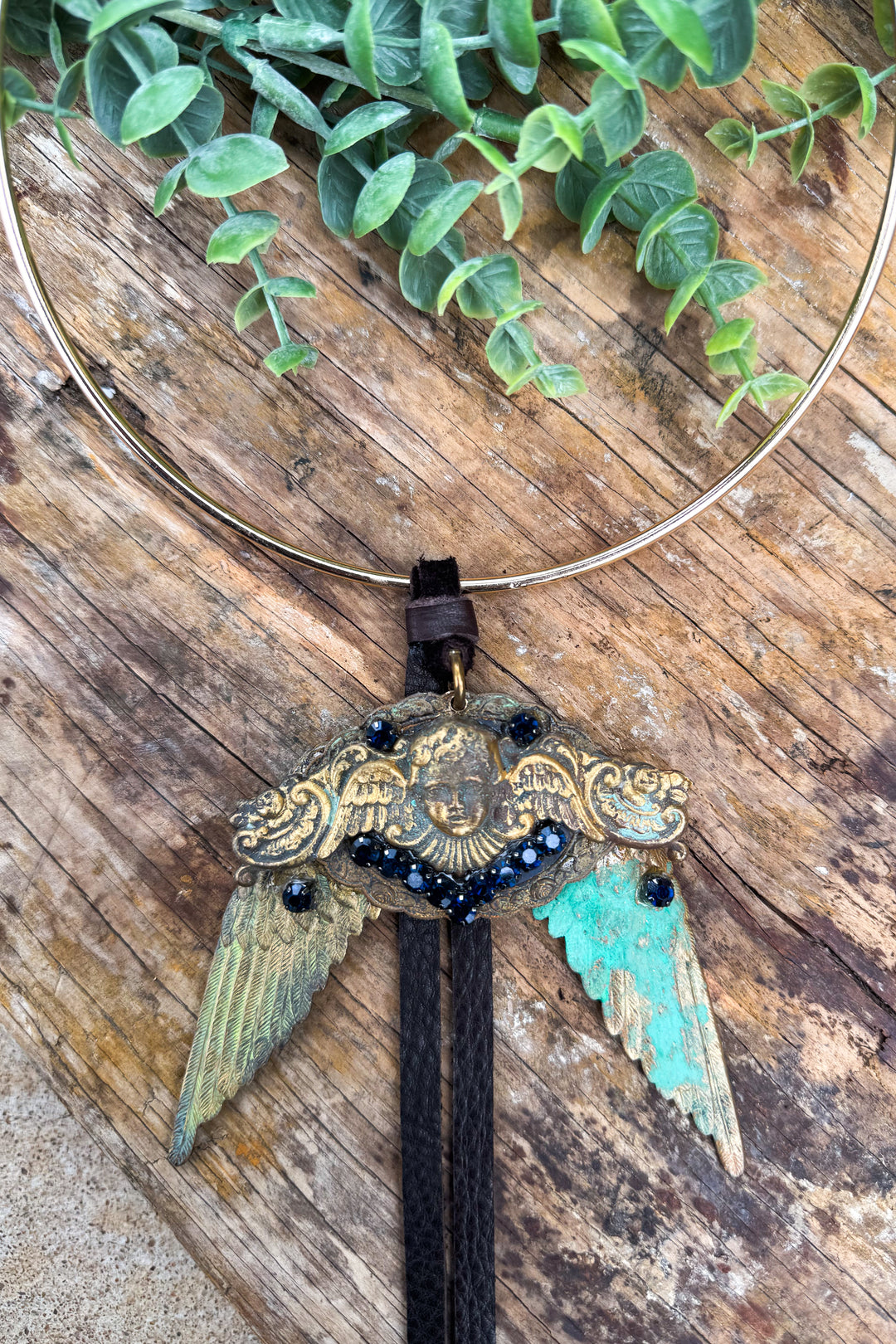 HANDMADE Baroque Angel Wings Necklace - Choker