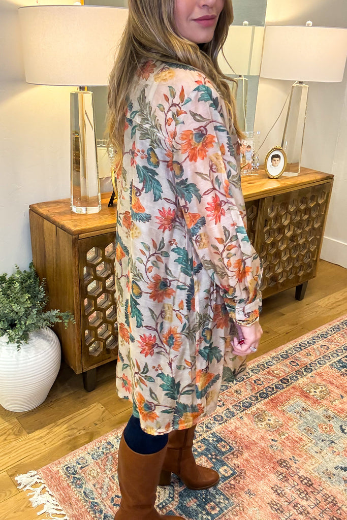 Guided Grace Sheer Oversized Tunic - Taupe