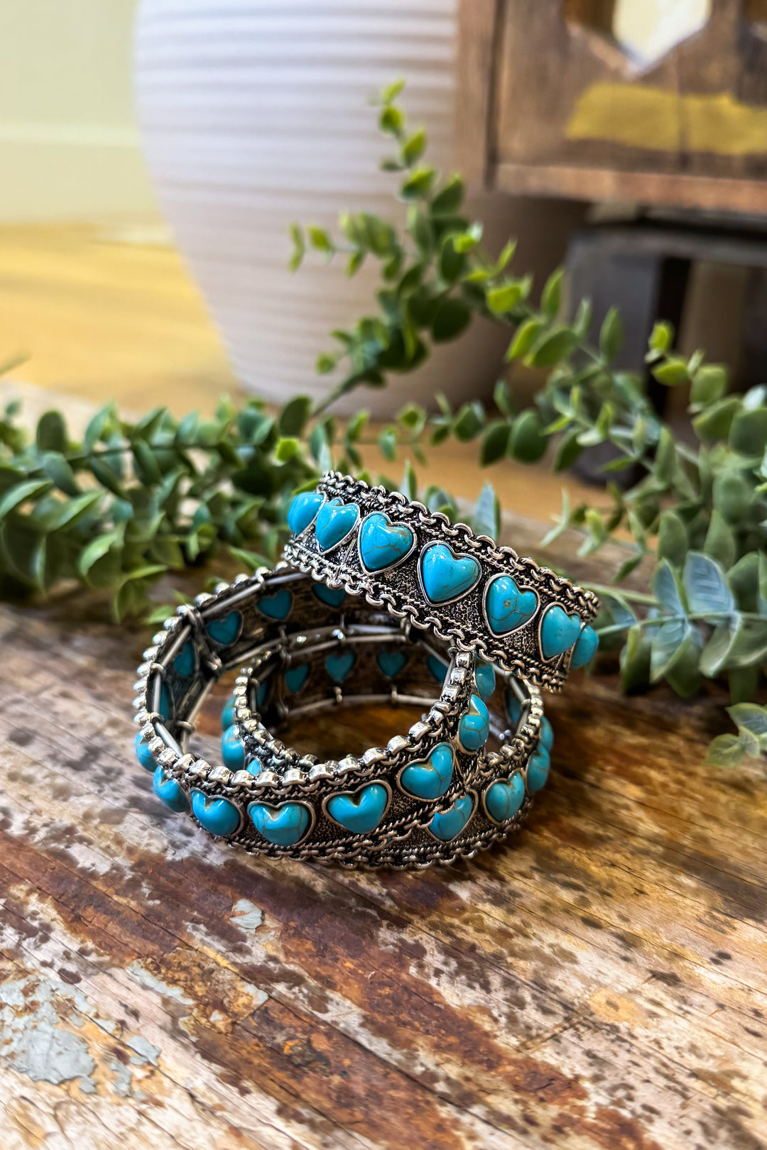 Blue Heart Stretch Bracelet (EACH SOLD SEPARATELY)