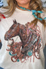 Gemstone Stallion Shirt - Cream