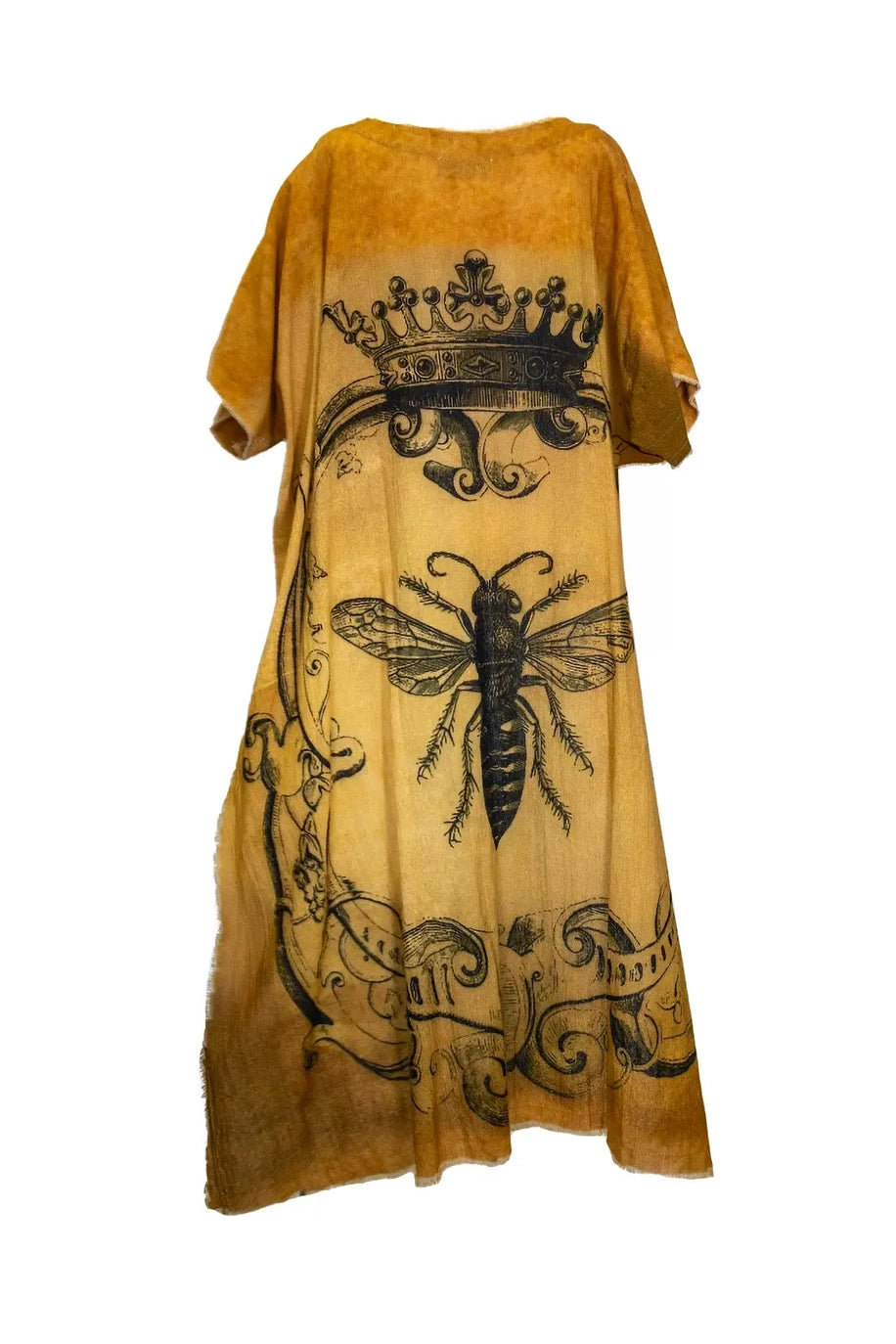 Queen Bee Hi Low Tunic - 100% Cotton - Gold