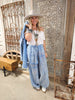 Indigo Soul Cotton-Linen Pants - Blue