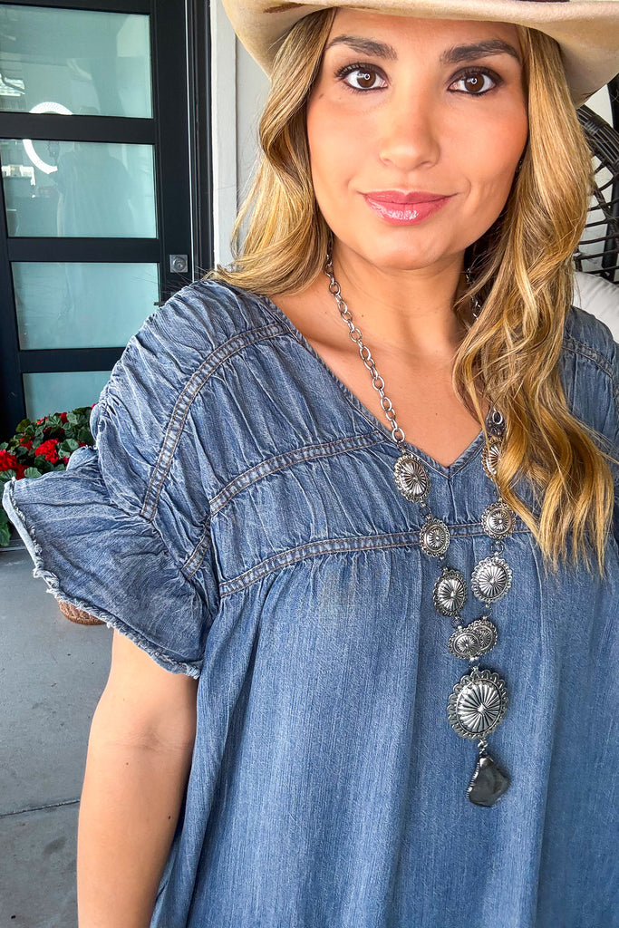 Forever Indigo Oversized Dress - Denim