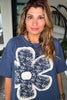 Garden Daydream Top - 100% Cotton - Navy