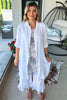 Making Dreams Dress/Duster - Made In Italy - White - 100% Linen