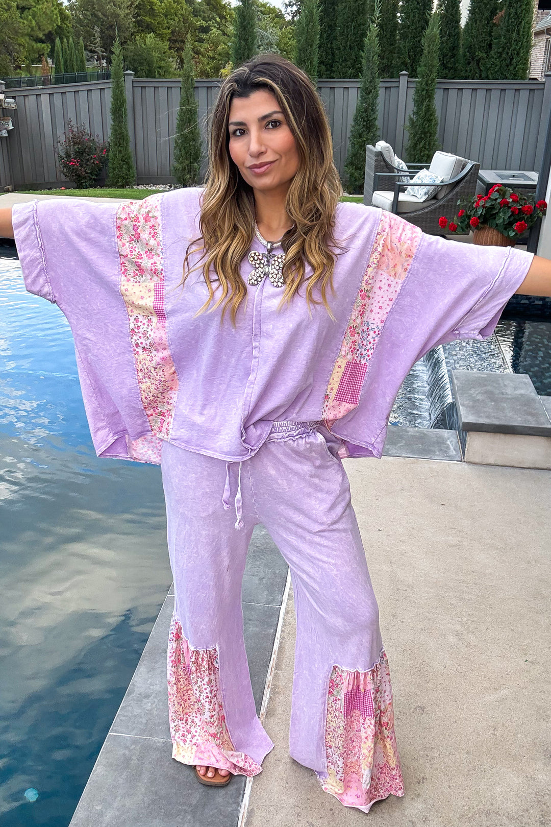 Cozy Cottage Pants - Lavender - 100% Cotton