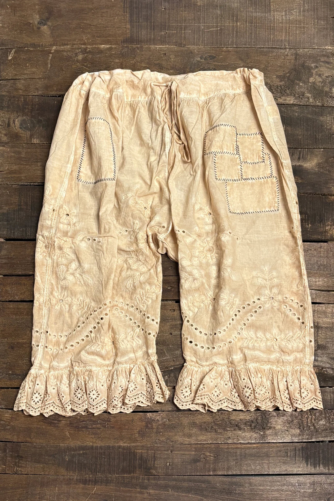 Eyelet Bloomers - Oatmeal