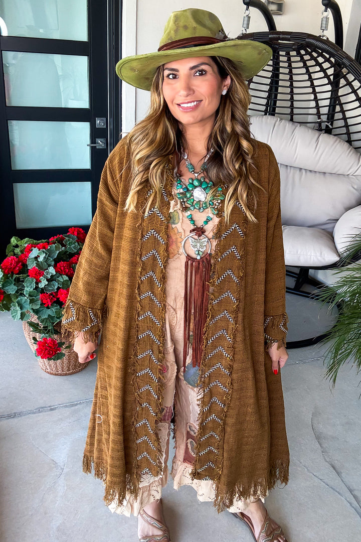 Earthbound Fringe Duster - 100% Cotton