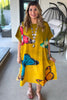 Butterfly Linen Feeling Dress/Tunic - 100% Cotton